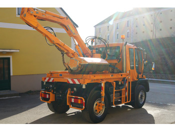 Vehículo municipal MERCEDES-BENZ Unimog U 400/Hydrostat/Mähtür +MULAG MHU 800: foto 5