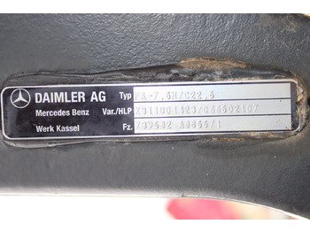 Eje delantero para Camión AXA FATA MERCEDES ACTROS HYDRODRIVE FA-7,5H-C22,5 A9603311701, X311001423, A9605530104: foto 3