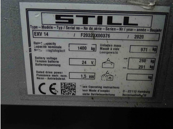 Apilador Still EXV14: foto 5