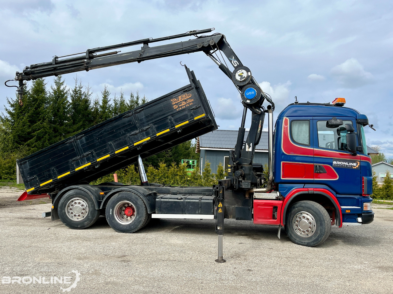 2002 SCANIA R114 6X2*4 Tipper+HIAB 166-e5 crane - Volquete camión, Camión grúa: foto 4 2002 SCANIA R114 6X2*4 Tipper+HIAB 166-e5 crane - Volquete camión, Camión grúa: foto 4