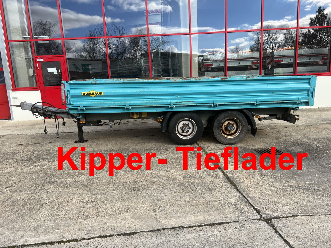 Humbaur HTK 10 50 24 Tandem Kipper- Tieflader - Volquete remolque: foto 1 Humbaur HTK 10 50 24 Tandem Kipper- Tieflader - Volquete remolque: foto 1