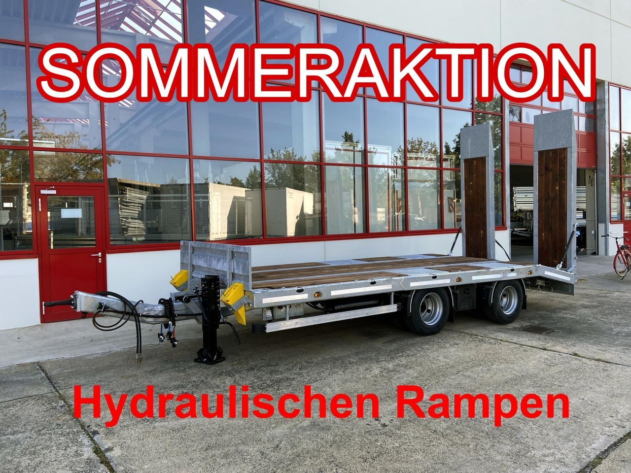 Möslein 21 t Tandemtieflader, hydr. Rampen, NEU - Góndola rebajadas remolque: foto 1 Möslein 21 t Tandemtieflader, hydr. Rampen, NEU - Góndola rebajadas remolque: foto 1