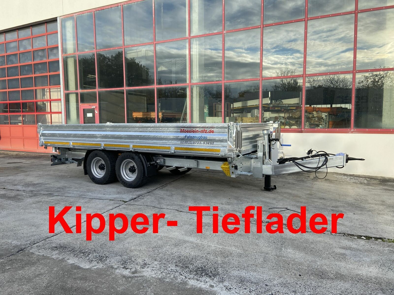 Möslein Kipper Tieflader, Breite Reifen, 5,70 m lang-- - Volquete remolque: foto 2 Möslein Kipper Tieflader, Breite Reifen, 5,70 m lang-- - Volquete remolque: foto 2