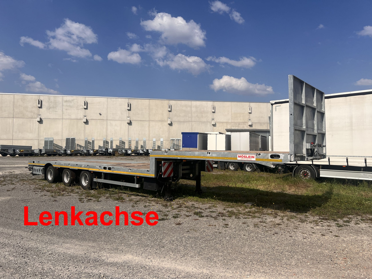 Möslein ST 3 Plato 8,7 3 Achs Satteltieflader Plato 45 t GGfür Fertigteile, Baumaschinen - Góndola rebajadas semirremolque: foto 1 Möslein ST 3 Plato 8,7 3 Achs Satteltieflader Plato 45 t GGfür Fertigteile, Baumaschinen - Góndola rebajadas semirremolque: foto 1