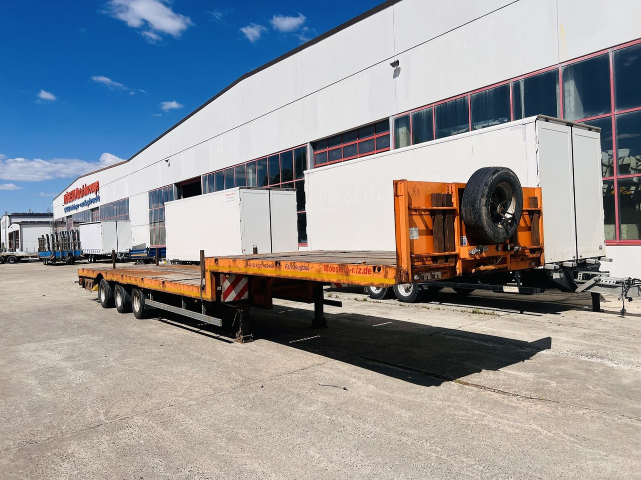 Möslein STO 3 Schwebheim 3 Achs Satteltieflader Plato 45 t GGfür Fertigteile, Baumaschinen oder Container - Góndola rebajadas semirremolque: foto 3 Möslein STO 3 Schwebheim 3 Achs Satteltieflader Plato 45 t GGfür Fertigteile, Baumaschinen oder Container - Góndola rebajadas semirremolque: foto 3