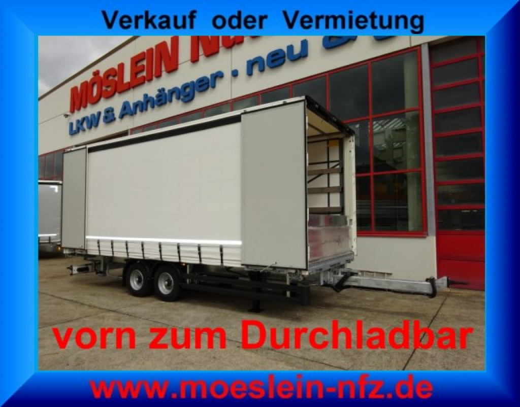 Möslein TPW 105 D Schwebheim Tandem- Planenanhänger Durchladen - Remolque con toldo: foto 1 Möslein TPW 105 D Schwebheim Tandem- Planenanhänger Durchladen - Remolque con toldo: foto 1
