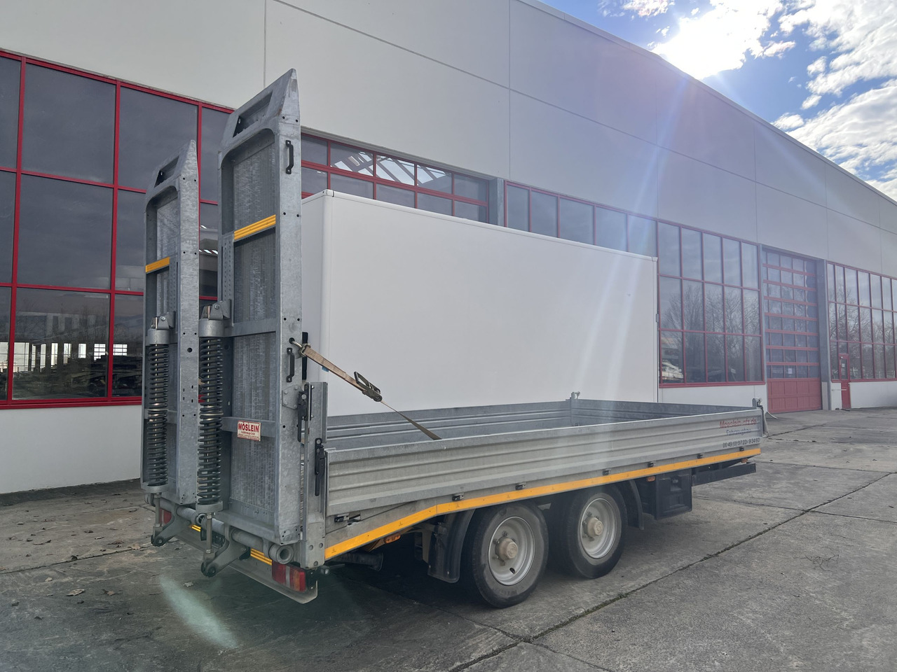 Möslein TTS 11 Schwebheim Tandemtieflader, Breite Rampen, Wenig Benutzt - Góndola rebajadas remolque: foto 3 Möslein TTS 11 Schwebheim Tandemtieflader, Breite Rampen, Wenig Benutzt - Góndola rebajadas remolque: foto 3
