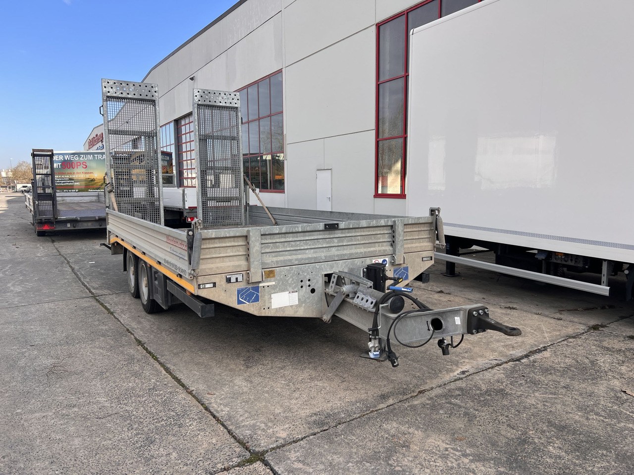 Möslein TTS 11 Schwebheim Tandemtieflader, Breite Rampen, Wenig Benutzt - Góndola rebajadas remolque: foto 5 Möslein TTS 11 Schwebheim Tandemtieflader, Breite Rampen, Wenig Benutzt - Góndola rebajadas remolque: foto 5