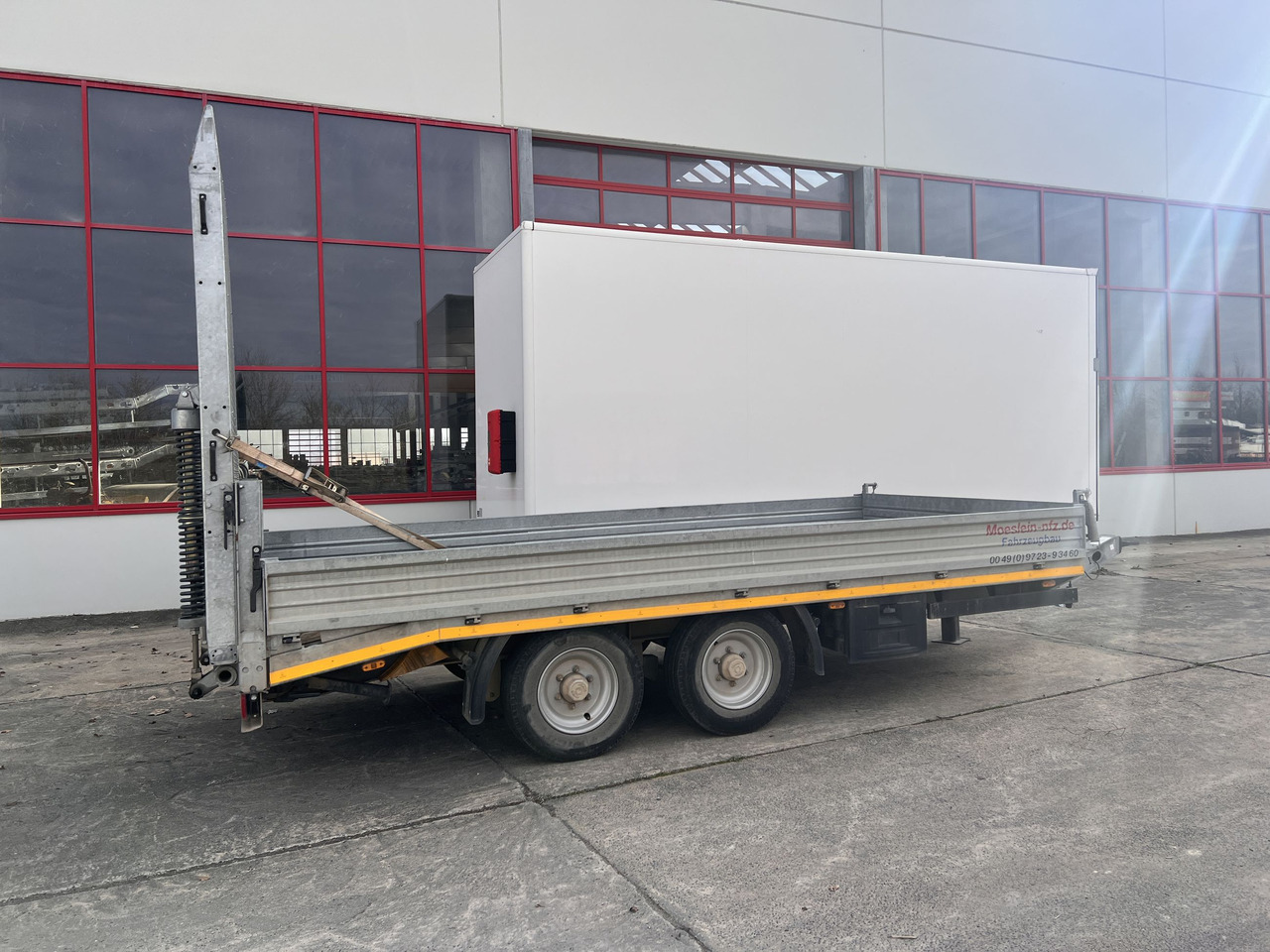 Möslein TTS 11 Schwebheim Tandemtieflader, Breite Rampen, Wenig Benutzt - Góndola rebajadas remolque: foto 2 Möslein TTS 11 Schwebheim Tandemtieflader, Breite Rampen, Wenig Benutzt - Góndola rebajadas remolque: foto 2