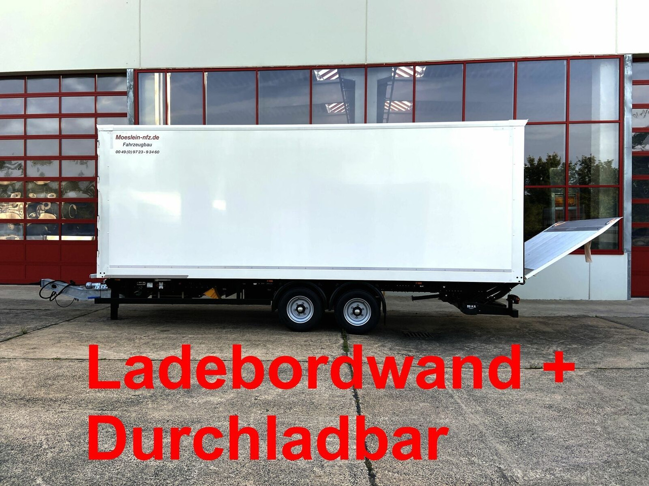 Möslein Tandem Koffer, Ladebordwand 1,5 t + Durchladbar - Caja cerrada remolque: foto 1 Möslein Tandem Koffer, Ladebordwand 1,5 t + Durchladbar - Caja cerrada remolque: foto 1