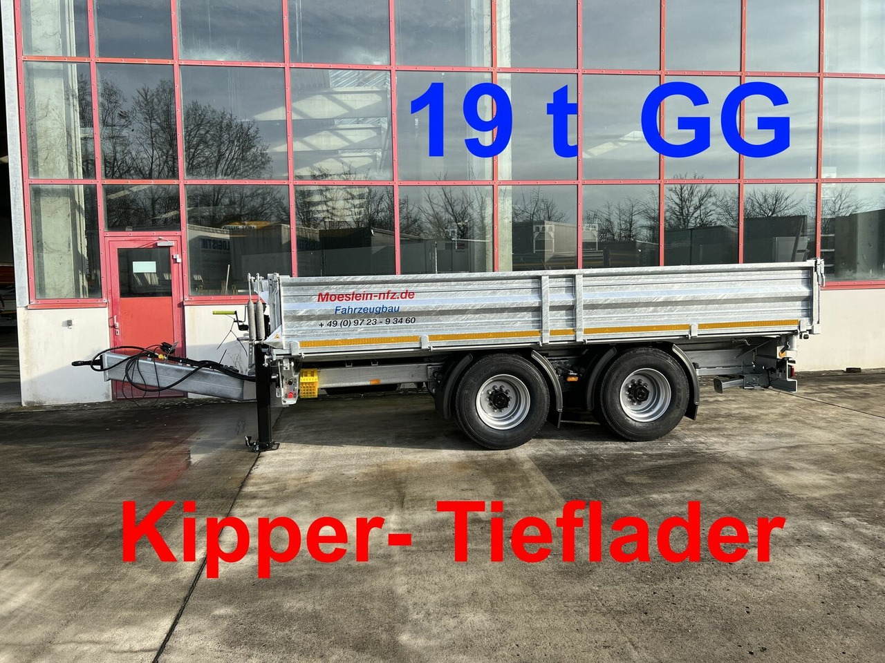 Möslein neuer 19 t Tandemkipper- Tieflader - Volquete remolque: foto 1 Möslein neuer 19 t Tandemkipper- Tieflader - Volquete remolque: foto 1
