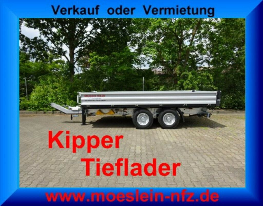 Möslein neuer Tandem 3- Seitenkipper Tieflader-- Neufah - Volquete remolque: foto 3 Möslein neuer Tandem 3- Seitenkipper Tieflader-- Neufah - Volquete remolque: foto 3