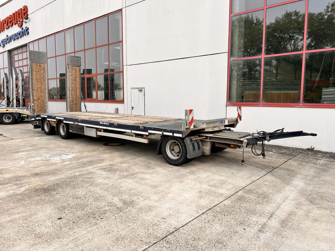Góndola rebajadas remolque para transporte de equipos pesados Müller Mitteltal D3  3 Achs Tieflader 9 m, Verzinkt, Wenig Benutzt: foto 9