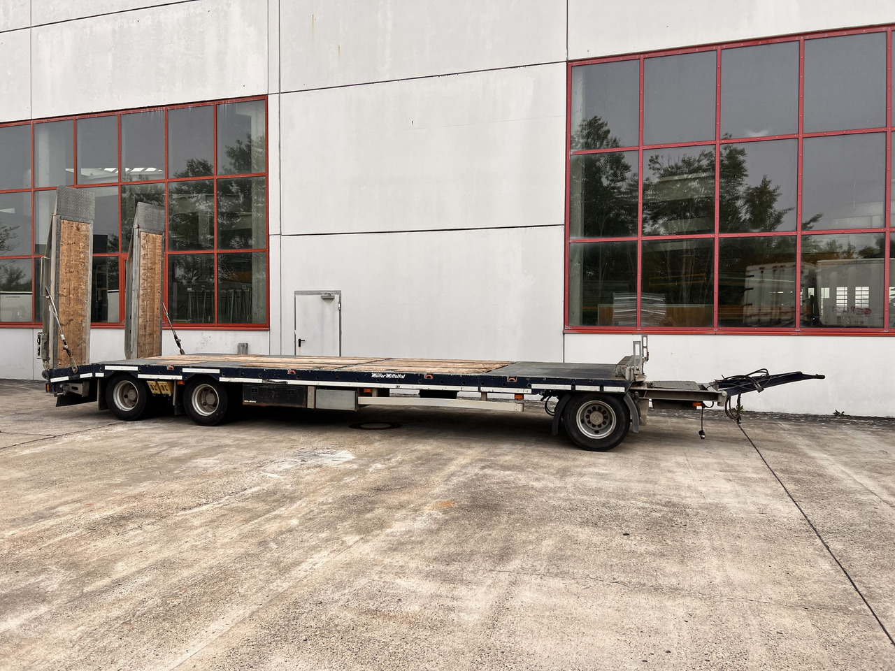 Góndola rebajadas remolque para transporte de equipos pesados Müller Mitteltal D3  3 Achs Tieflader 9 m, Verzinkt, Wenig Benutzt: foto 8
