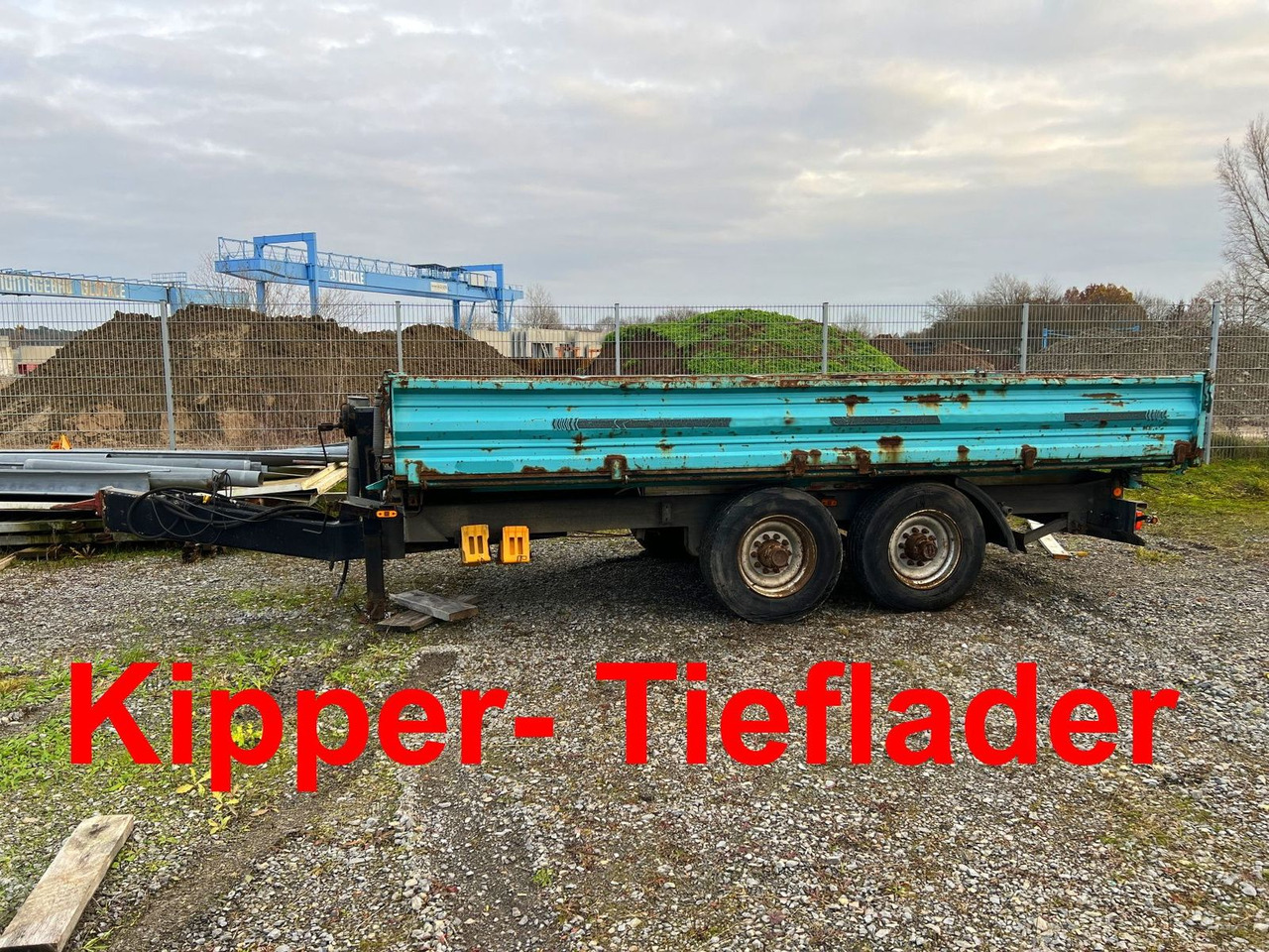 Obermaier 14 t Tandemkipper- Tieflader - Volquete remolque: foto 1 Obermaier 14 t Tandemkipper- Tieflader - Volquete remolque: foto 1