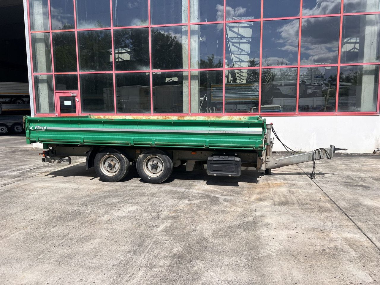 Tandemkipper- Tieflader, wenig Benutzt - Volquete remolque: foto 1 Tandemkipper- Tieflader, wenig Benutzt - Volquete remolque: foto 1