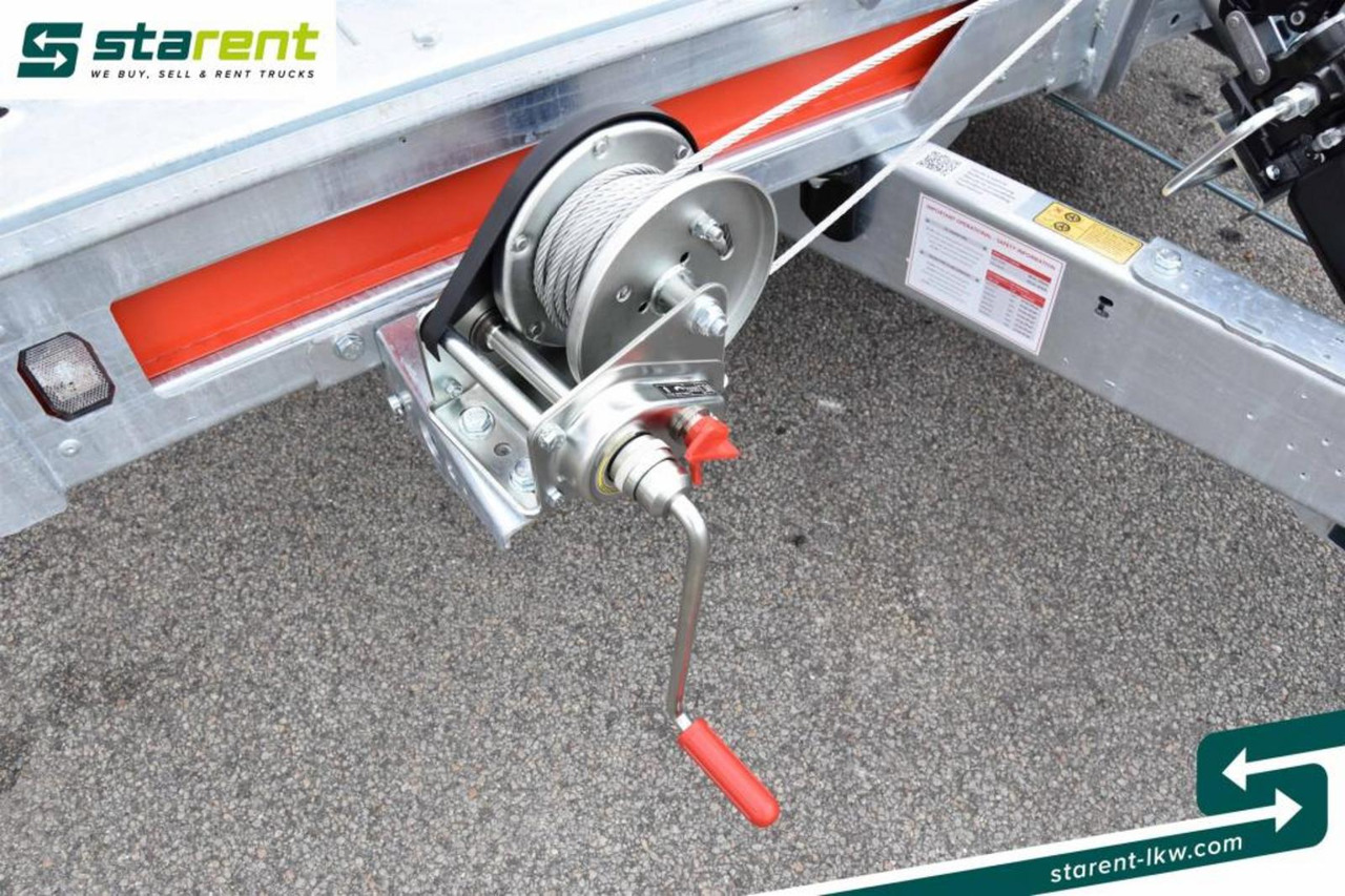 Portavehículos remolque nuevo Brian James Trailers T-Transporter Rampen Seilwinde Kippbar Alu: foto 16