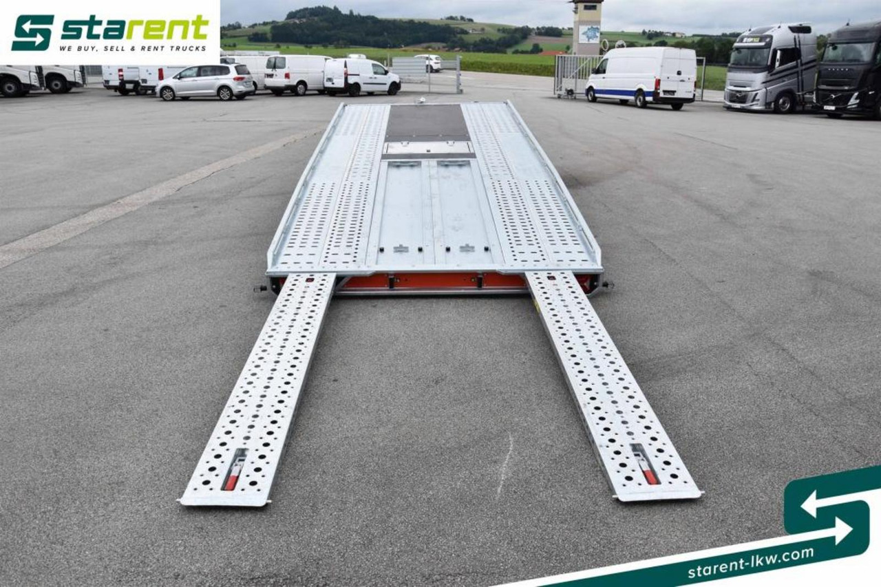 Portavehículos remolque nuevo Brian James Trailers T-Transporter Rampen Seilwinde Kippbar Alu: foto 12