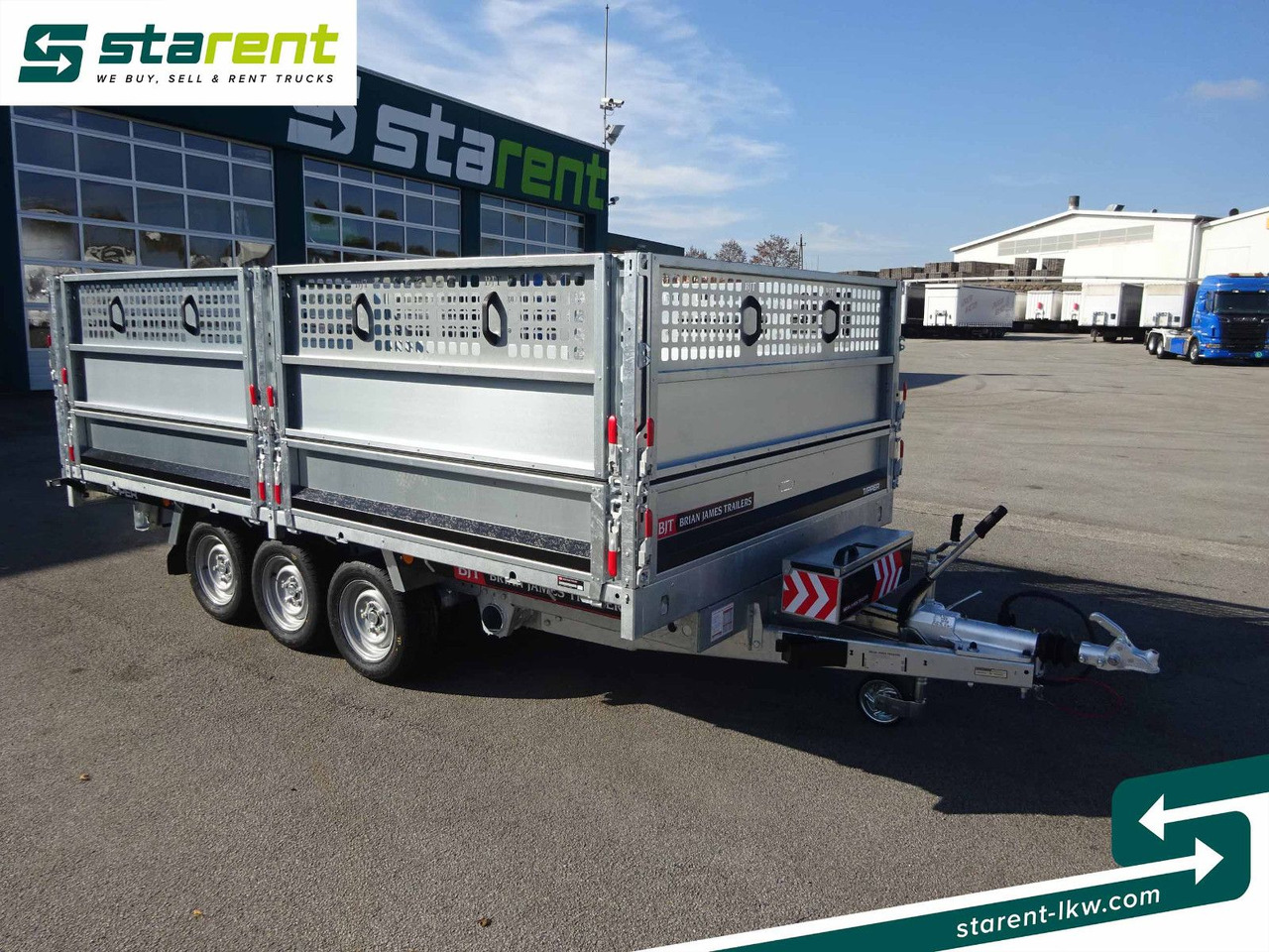 Brian James Trailers Tipper, Elektrisch Kippbar, Rampen - Remolque plataforma/ Caja abierta: foto 3 Brian James Trailers Tipper, Elektrisch Kippbar, Rampen - Remolque plataforma/ Caja abierta: foto 3