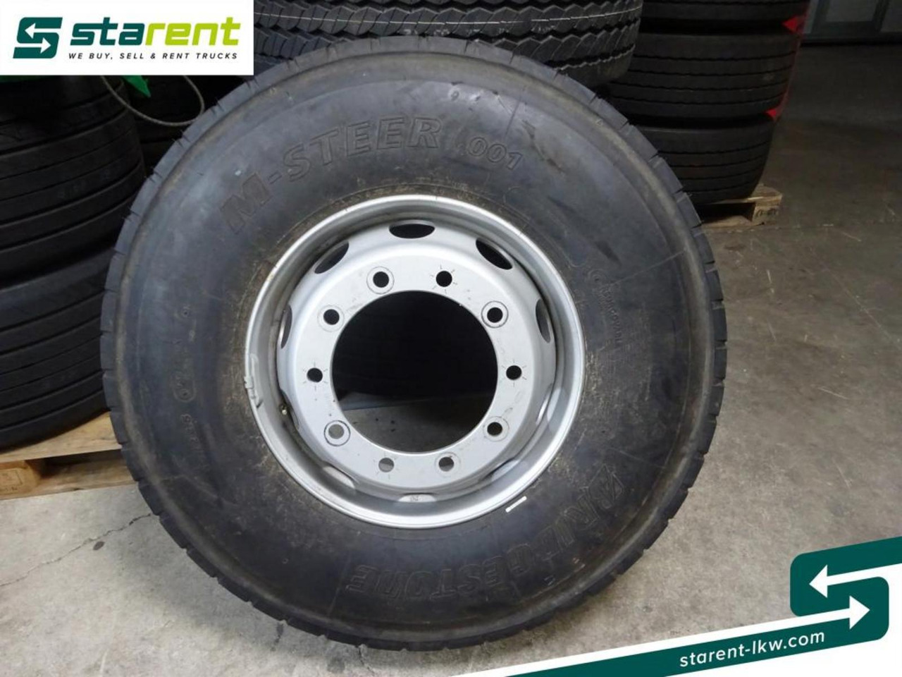 Bridgestone M-Steer 001, 13 R22,5 mit Felge *NEU* - Rueda completa para Camión: foto 1 Bridgestone M-Steer 001, 13 R22,5 mit Felge *NEU* - Rueda completa para Camión: foto 1