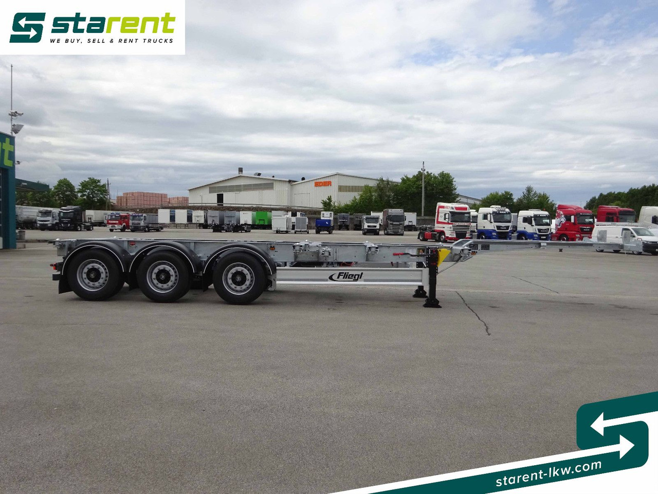 Fliegl Containerchassis ADR, 1x20/2x20/1x30/1x40/1x45 - Portacontenedore/ Intercambiable semirremolque: foto 4 Fliegl Containerchassis ADR, 1x20/2x20/1x30/1x40/1x45 - Portacontenedore/ Intercambiable semirremolque: foto 4
