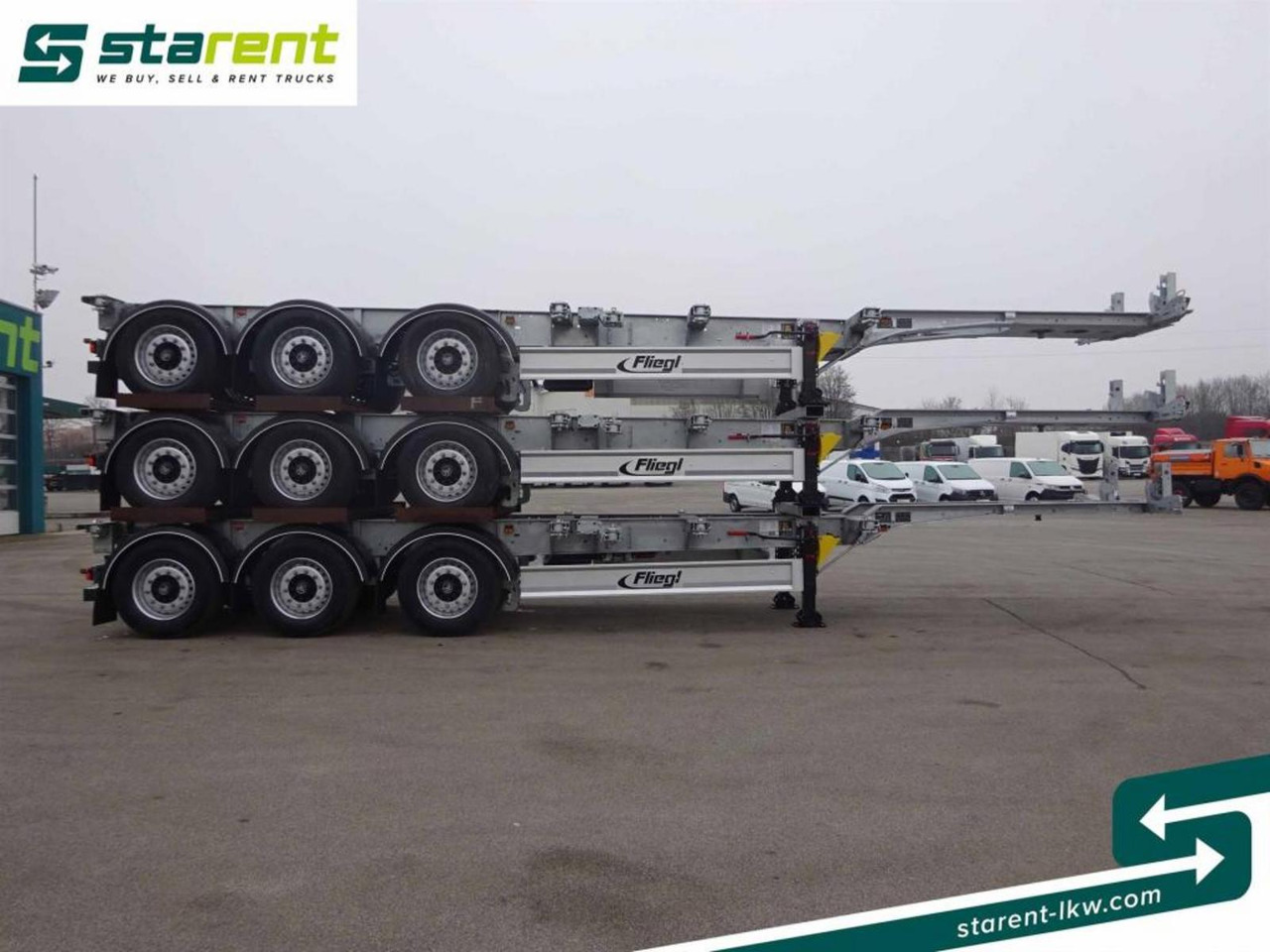 Fliegl Containerchassis ADR, 1x20 / 2x20 / 1x30 / 1x40 - Portacontenedore/ Intercambiable semirremolque: foto 4 Fliegl Containerchassis ADR, 1x20 / 2x20 / 1x30 / 1x40 - Portacontenedore/ Intercambiable semirremolque: foto 4