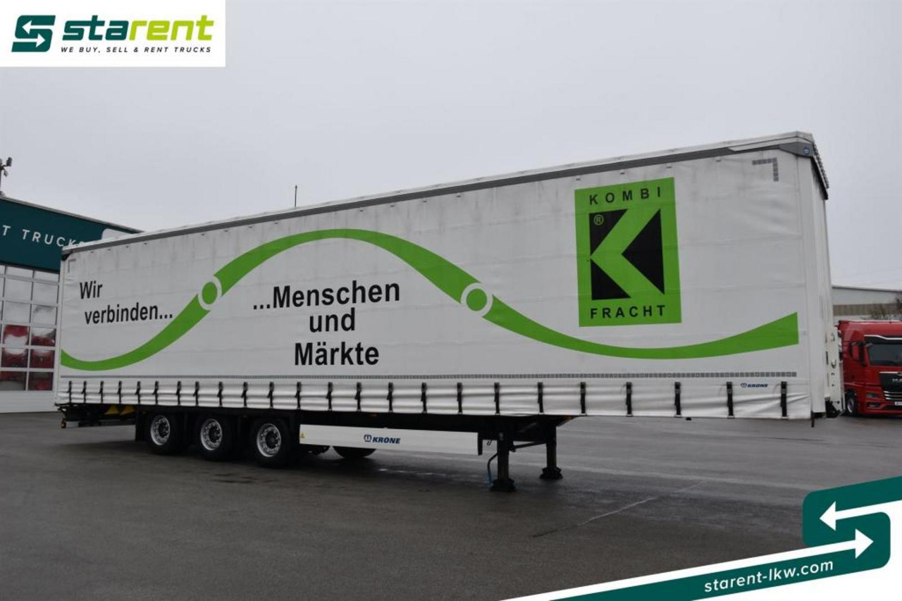 Krone Megatrailer Hubdach Lift-A Palettenanschlagleisten - Semirremolque lona: foto 3 Krone Megatrailer Hubdach Lift-A Palettenanschlagleisten - Semirremolque lona: foto 3