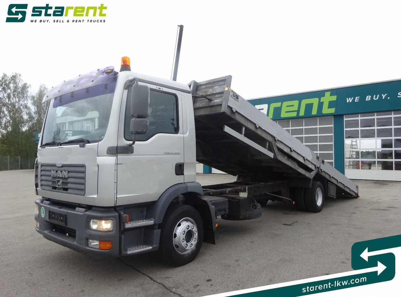 MAN TGM 12.280, Fahrzeugtransporter, kippbar - Portavehículos camión: foto 1 MAN TGM 12.280, Fahrzeugtransporter, kippbar - Portavehículos camión: foto 1