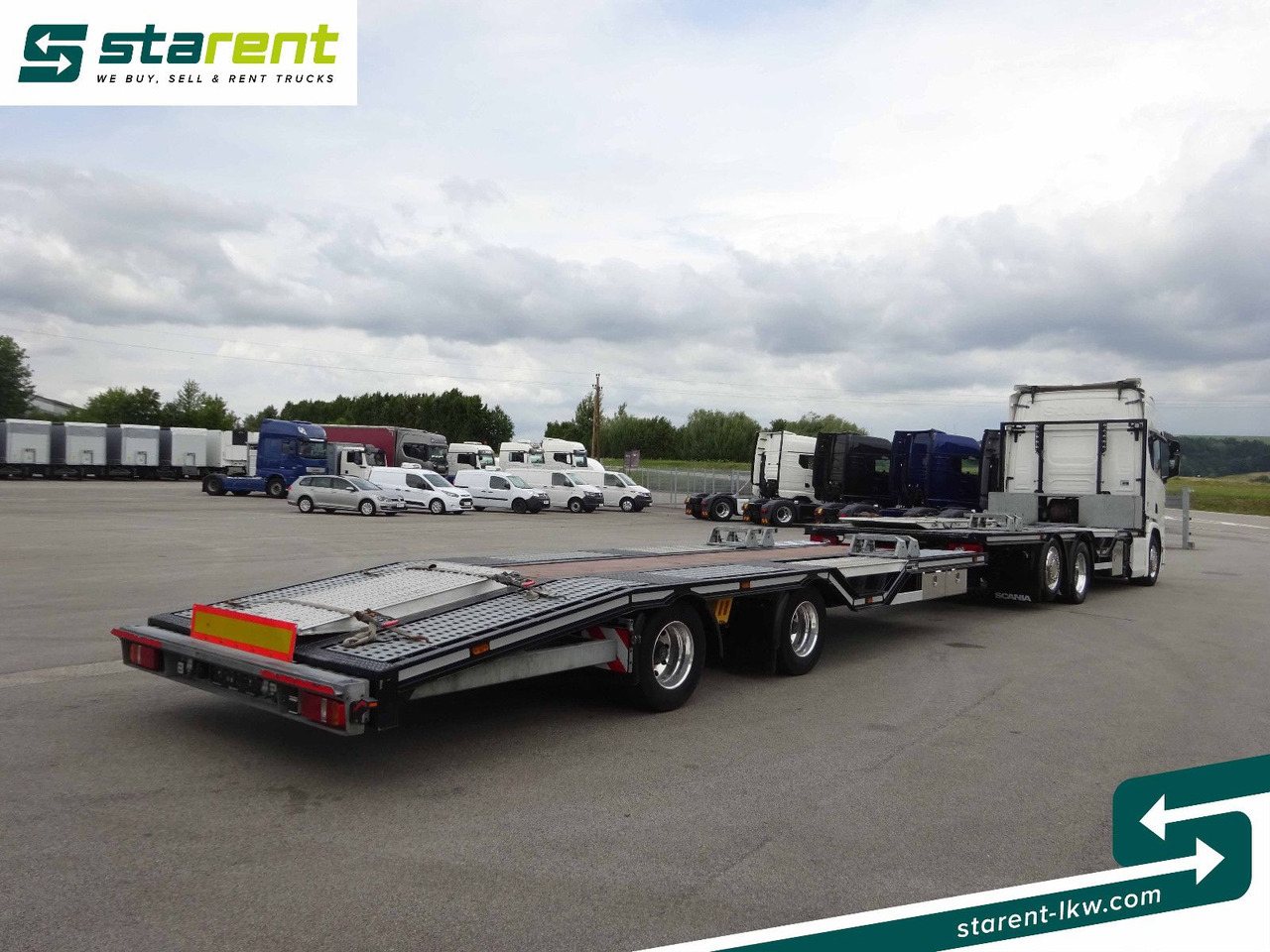 Scania R770 V8 Fahrzeugtransporter + Ziegler Anhänger - Camión caja abierta: foto 5 Scania R770 V8 Fahrzeugtransporter + Ziegler Anhänger - Camión caja abierta: foto 5
