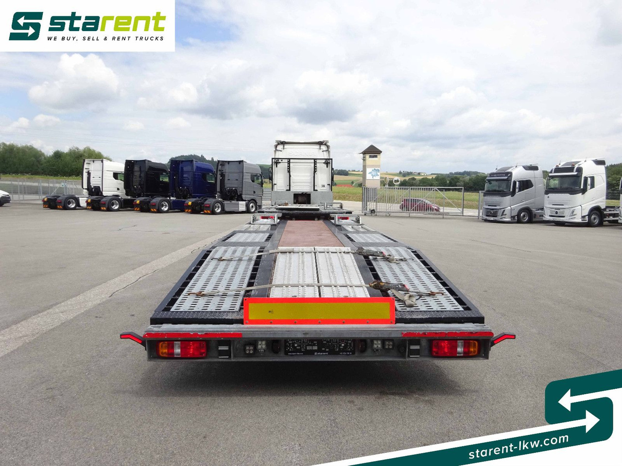 Camión caja abierta Scania R770 V8 Fahrzeugtransporter + Ziegler Anhänger: foto 6