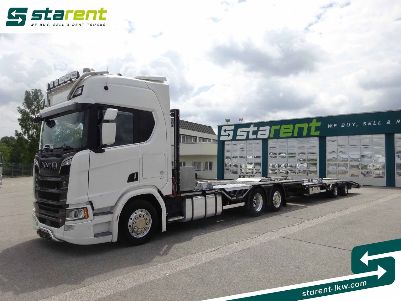 Scania R770 V8 Fahrzeugtransporter + Ziegler Anhänger - Portavehículos camión: foto 1 Scania R770 V8 Fahrzeugtransporter + Ziegler Anhänger - Portavehículos camión: foto 1