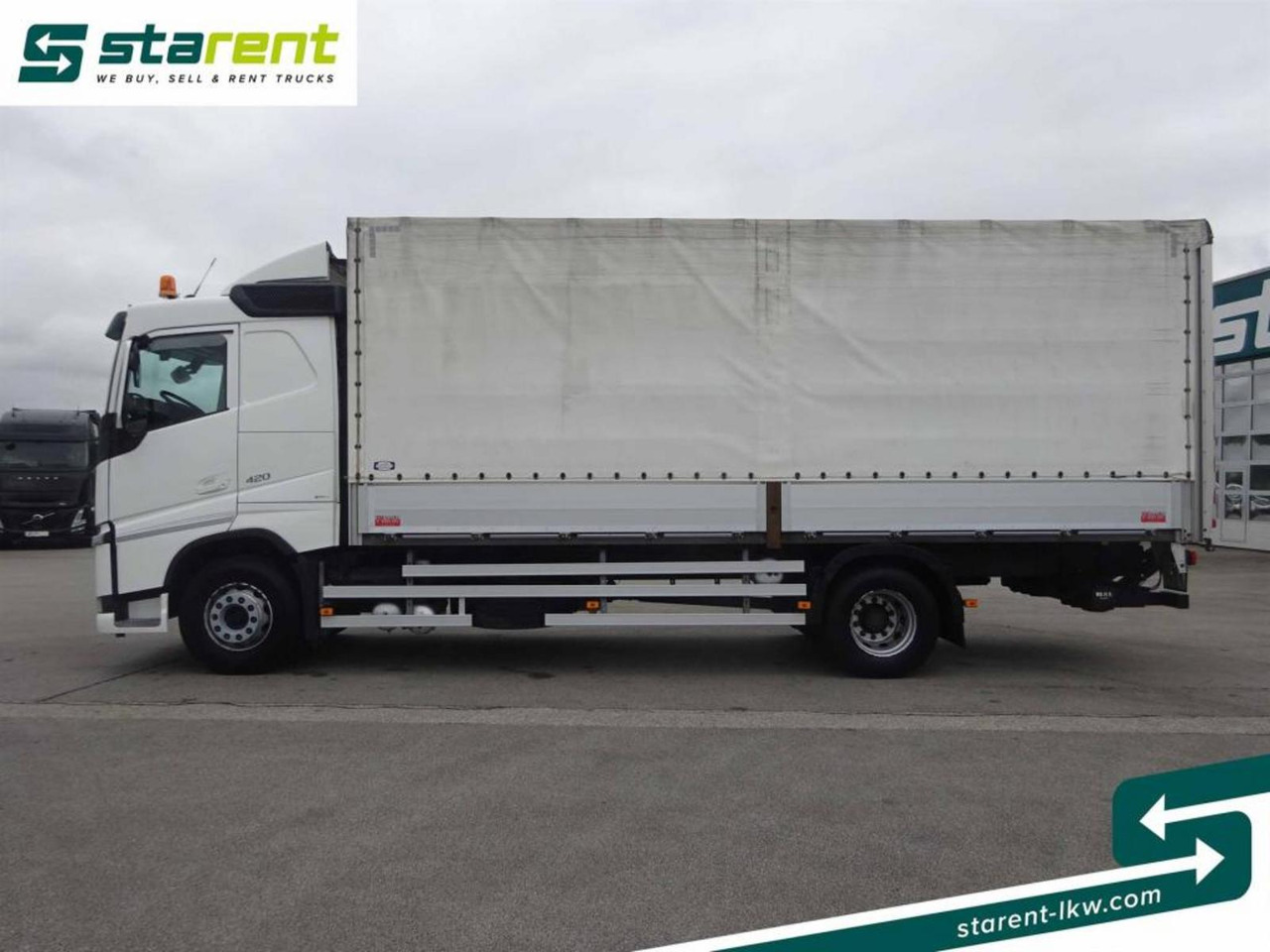 Camión lona Volvo FH 420 Planenaufbau LBW 2000Kg Kamera Bett: foto 8
