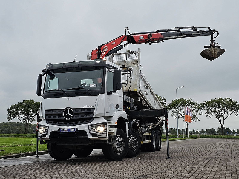 Mercedes-Benz AROCS 3243 FASSI F175A023 - Volquete camión, Camión grúa: foto 1 Mercedes-Benz AROCS 3243 FASSI F175A023 - Volquete camión, Camión grúa: foto 1