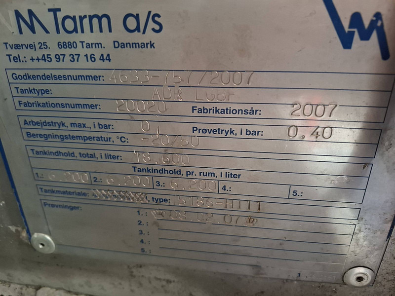 Cisterna camión Scania R480 6X4 WATER 18600 LTR: foto 17