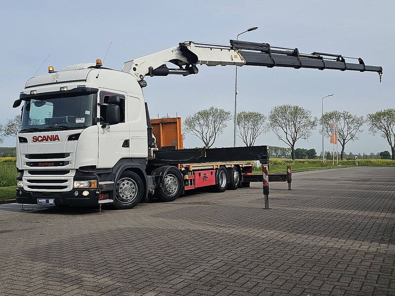 Scania R490 - Camión caja abierta, Camión grúa: foto 1 Scania R490 - Camión caja abierta, Camión grúa: foto 1