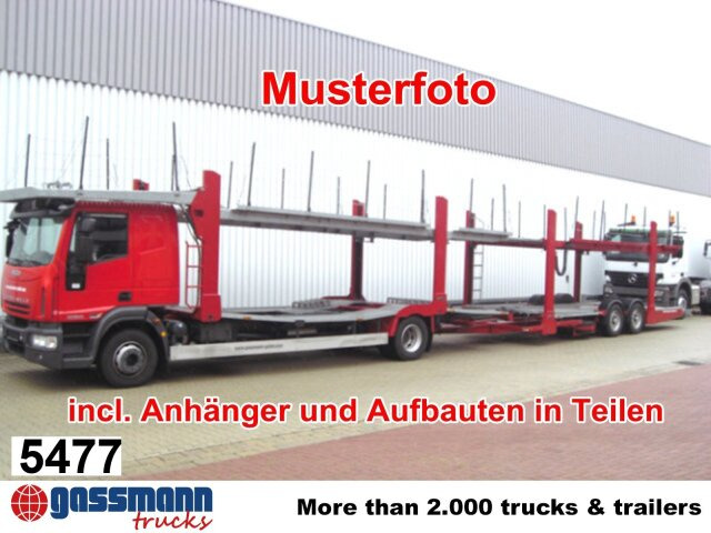 Iveco EuroCargo ML160E32 4x2 mit Teilen für Anhänger - Portavehículos camión: foto 1 Iveco EuroCargo ML160E32 4x2 mit Teilen für Anhänger - Portavehículos camión: foto 1