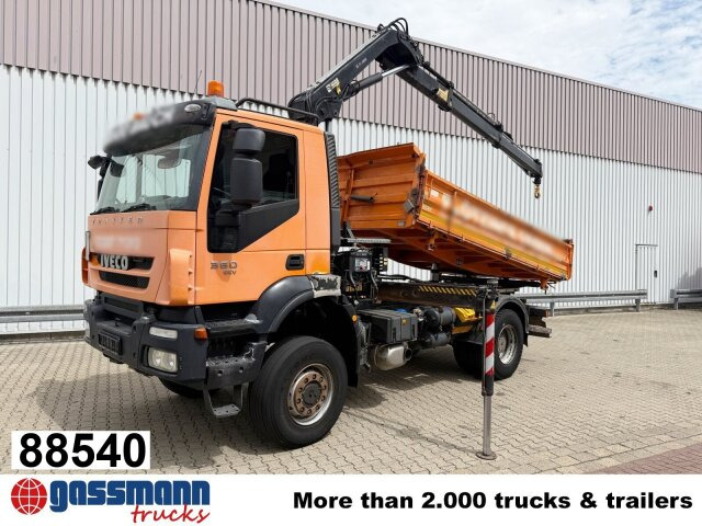 Iveco Trakker AD190T36W 4x4, EEV, Kran Hiab 111BS-2 - Volquete camión, Camión grúa: foto 1 Iveco Trakker AD190T36W 4x4, EEV, Kran Hiab 111BS-2 - Volquete camión, Camión grúa: foto 1