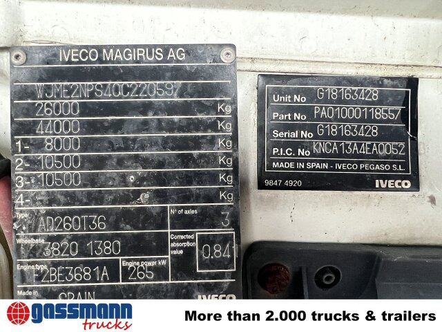 Iveco Trakker AD260T36 6x4 - Chasis camión: foto 2 Iveco Trakker AD260T36 6x4 - Chasis camión: foto 2