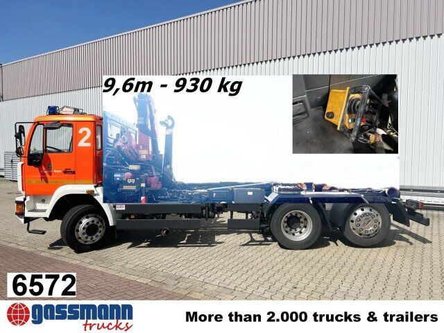 MAN 25/18.284 6x2-4 LL,Kran HMF 1113 K3, Funk, - Multibasculante camión, Camión grúa: foto 1 MAN 25/18.284 6x2-4 LL,Kran HMF 1113 K3, Funk, - Multibasculante camión, Camión grúa: foto 1