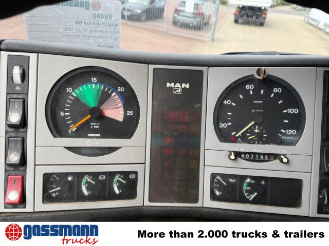 MAN 27.403 6x6 BB, EX-THW - Volquete camión: foto 4 MAN 27.403 6x6 BB, EX-THW - Volquete camión: foto 4