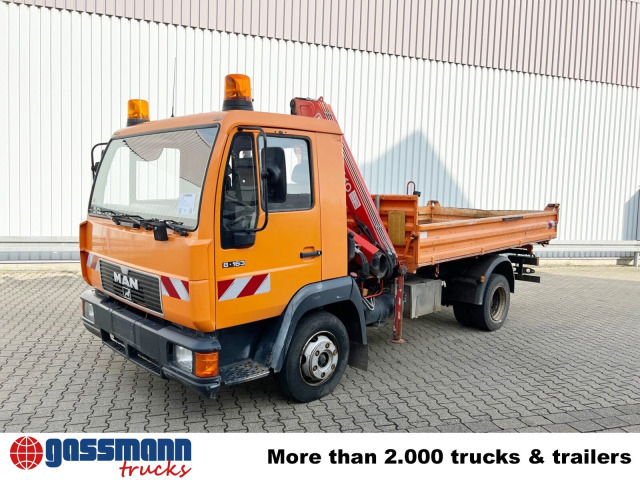 Volquete camión, Camión grúa MAN 8.163 4x2 BB mit Kran Fassi F60A.23: foto 8
