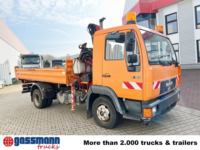 Volquete camión, Camión grúa MAN 8.163 4x2 BB mit Kran Fassi F60A.23: foto 10
