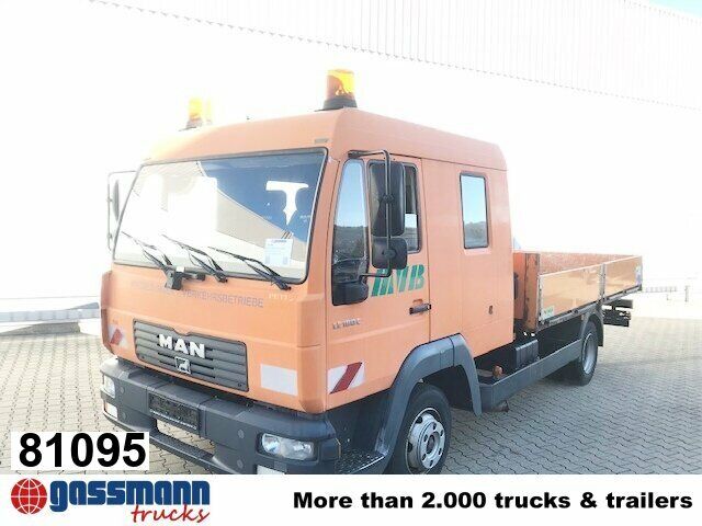 MAN LE 8.185 LC Doka 4x2 BB, 2x AHK - Camión caja abierta: foto 1 MAN LE 8.185 LC Doka 4x2 BB, 2x AHK - Camión caja abierta: foto 1