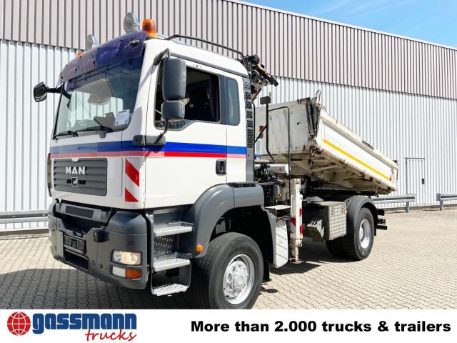 Volquete camión, Camión grúa MAN TGA 18.440 4x4 BB mit Kran Atlas AK 165.2E, Funk: foto 8