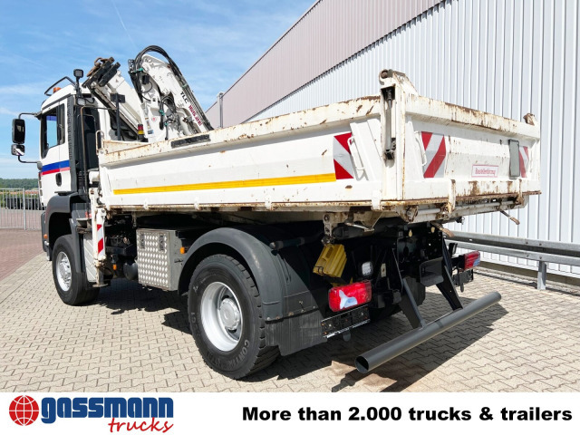 Volquete camión, Camión grúa MAN TGA 18.440 4x4 BB mit Kran Atlas AK 165.2E, Funk: foto 13