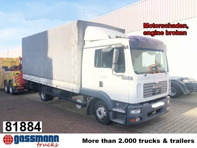 MAN TGL 8.210 BL 4x2 mit LBW, Motorschaden! - Camión caja abierta: foto 1 MAN TGL 8.210 BL 4x2 mit LBW, Motorschaden! - Camión caja abierta: foto 1