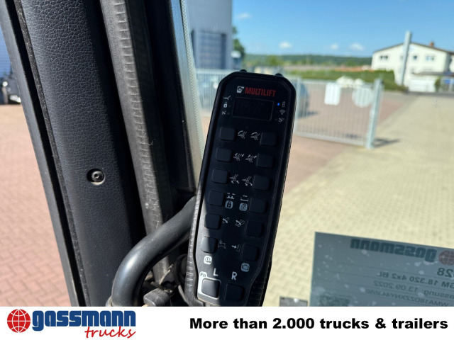 Portacontenedor de cadenas camión MAN TGM 18.320 4x2 BL, Hiab Tele-Absetzanlage, Funk: foto 6