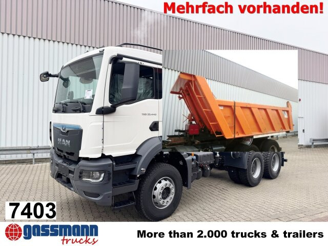 MAN TGS 33.440 BB 6x4, Stahlmulde 12-16m³ - Dúmper: foto 1 MAN TGS 33.440 BB 6x4, Stahlmulde 12-16m³ - Dúmper: foto 1