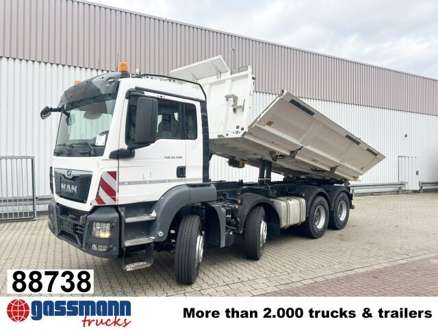 MAN TGS 35.460 8X4 BB, Meiller Bordmatik, Rollplane, - Volquete camión: foto 1 MAN TGS 35.460 8X4 BB, Meiller Bordmatik, Rollplane, - Volquete camión: foto 1