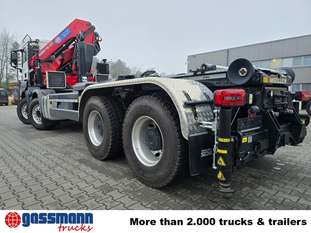 MAN TGS 35.480 8X4 BL, Intarder, Kran HMF 3220-K6, - Multibasculante camión, Camión grúa: foto 4 MAN TGS 35.480 8X4 BL, Intarder, Kran HMF 3220-K6, - Multibasculante camión, Camión grúa: foto 4